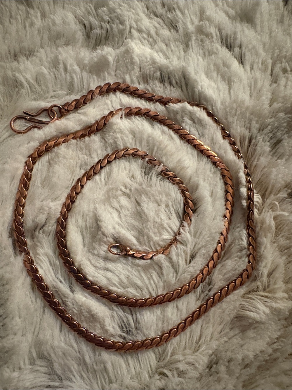 20” Pure Copper Serpentine Chain Necklace